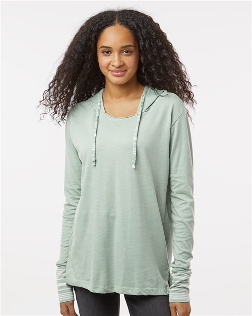 Women's Heathered Jersey Hooded Tunic