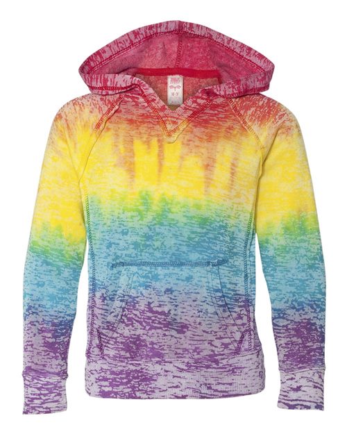 Girls’ Courtney Burnout V-Notch Hooded Sweatshirt