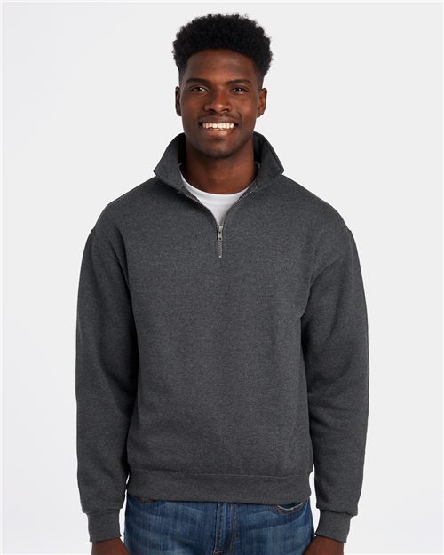 Super Sweats NuBlend® Quarter-Zip Cadet Collar Sweatshirt