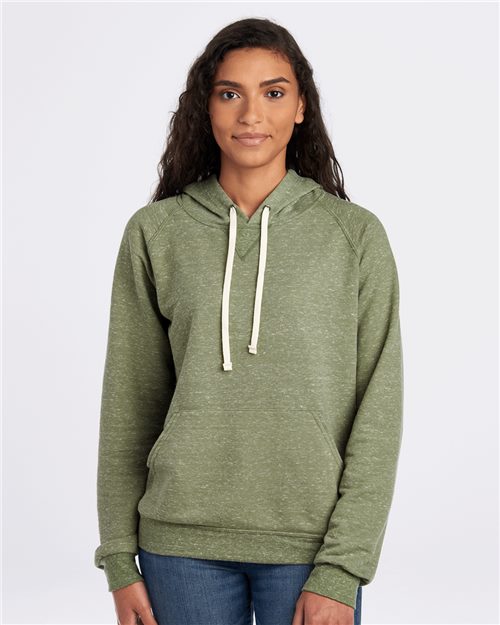 Snow Heather French Terry Raglan Hooded Sweatshirt