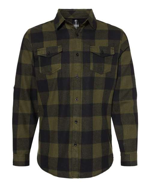 Yarn-Dyed Long Sleeve Flannel Shirt