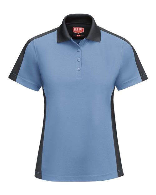 Women's Short Sleeve Performance Knit Two-Tone Polo