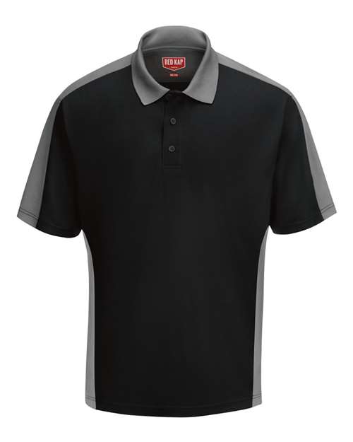 Short Sleeve Performance Knit Two Tone Polo