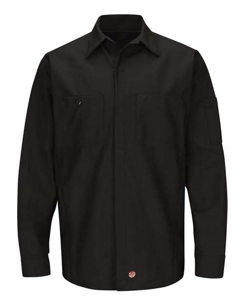 Long Sleeve Automotive Crew Shirt - Tall Sizes