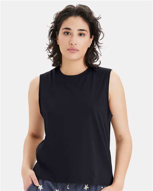 Women's Cotton Jersey Go-To Crop Muscle Tank